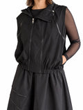 Haako Black Zipper Vest