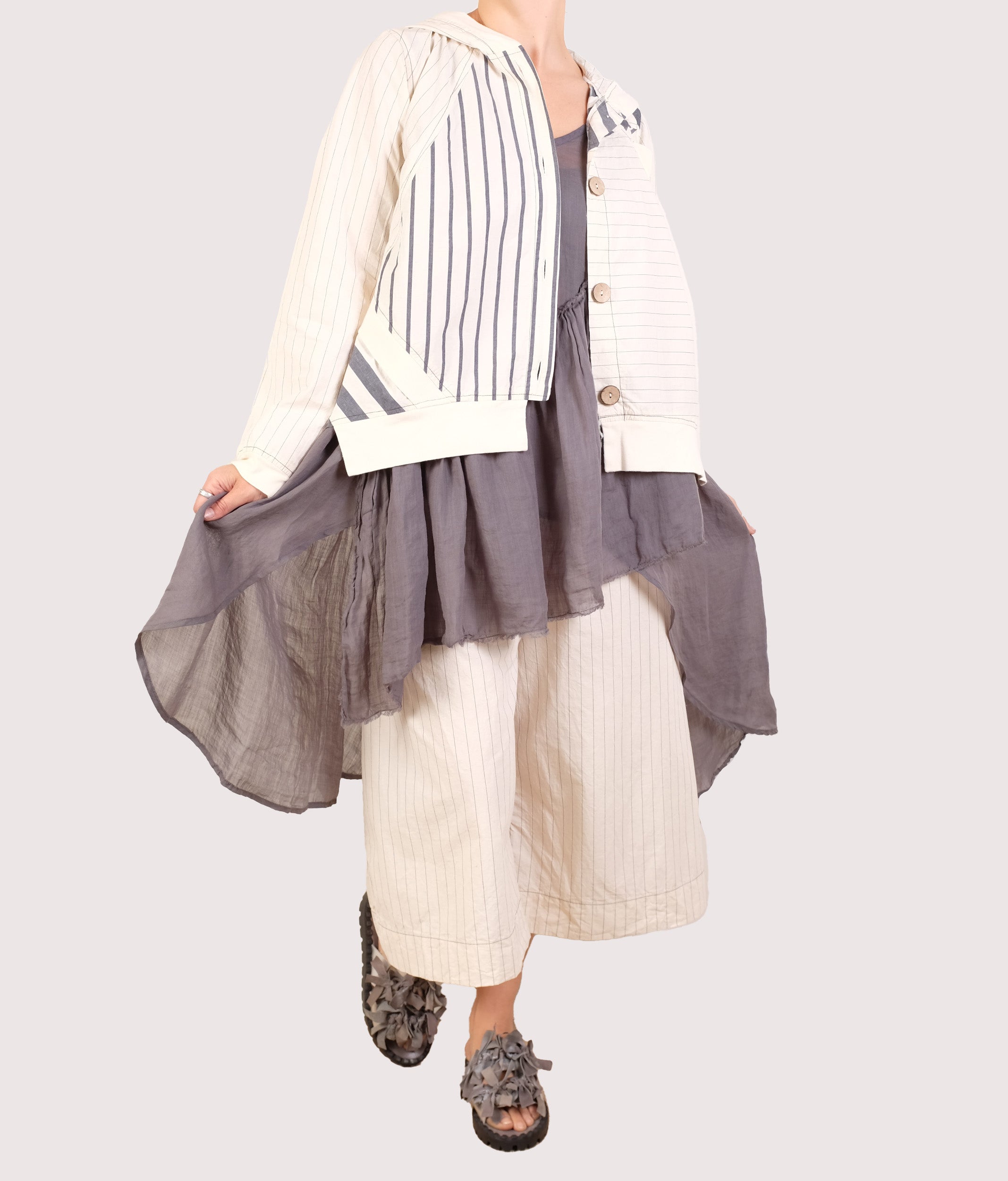 Bodil Mix Print Crop Jacket