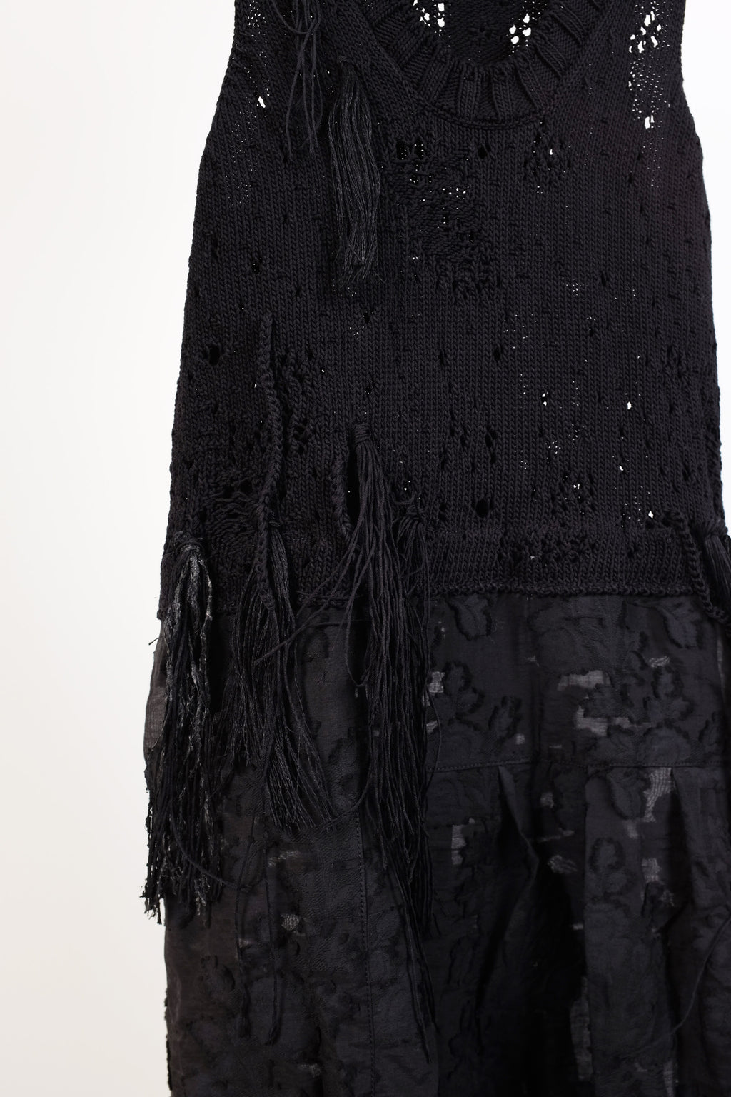 Serienumerica Dress With Knitted Top