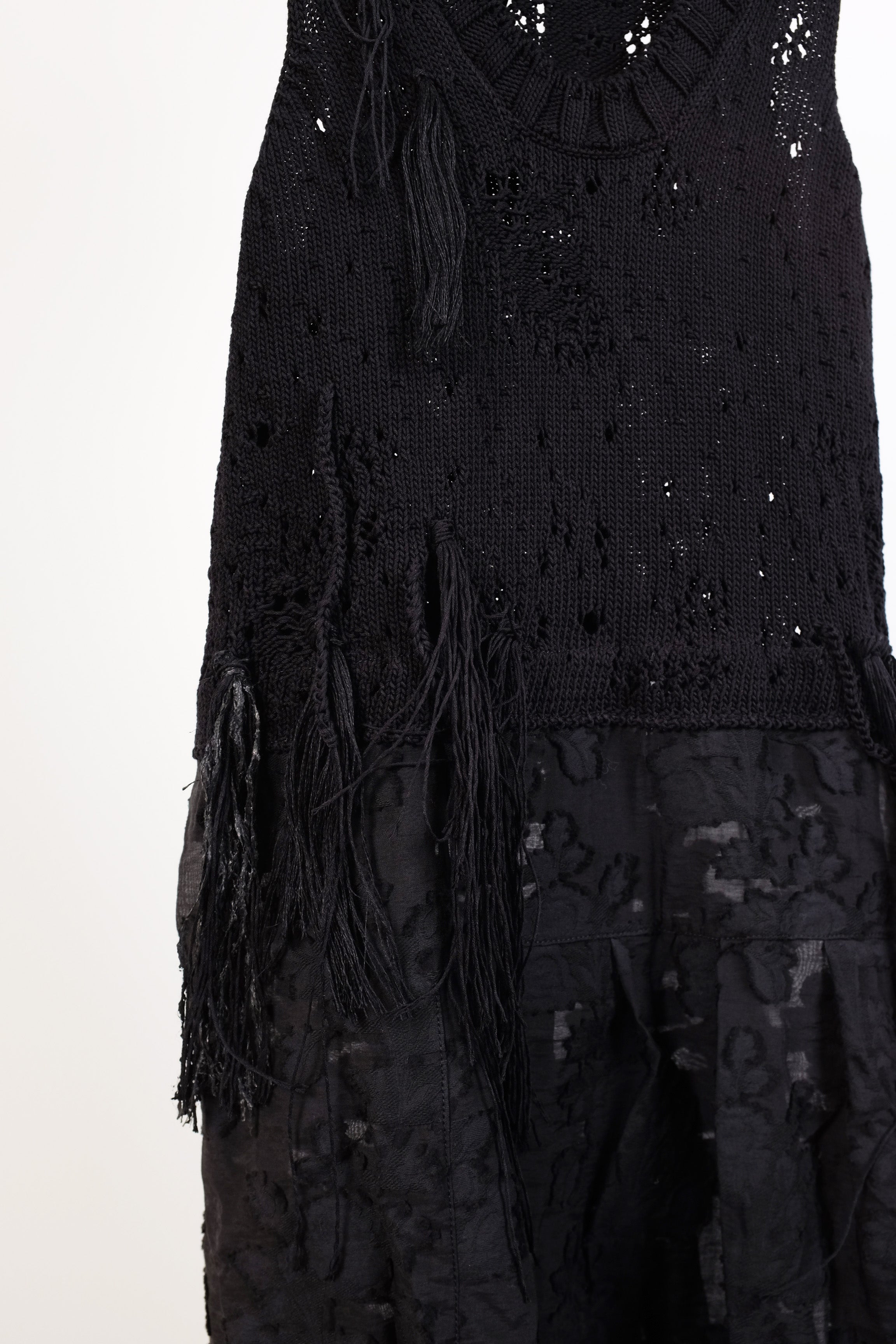Serienumerica Dress With Knitted Top