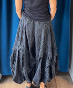 Bodil Black with White Pinstripe Full Pants