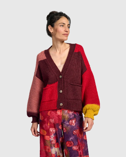Alembika Knit Sweater in Ruby