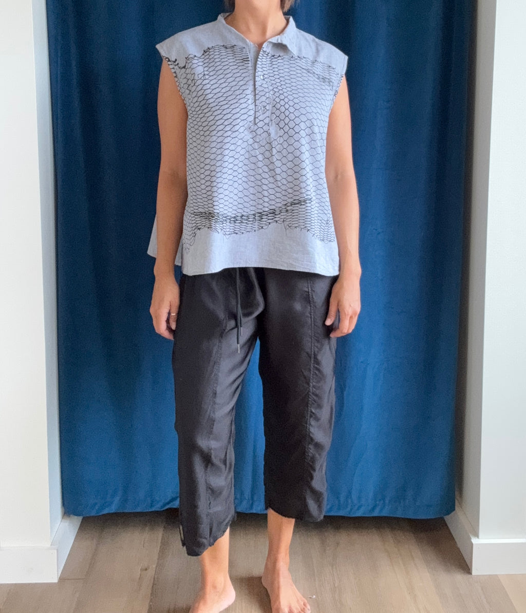 Paper Temples Vivienne Pant in Black Rayon