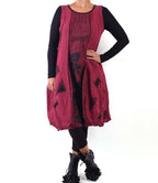Mara Gibbucci Red Linen Dress