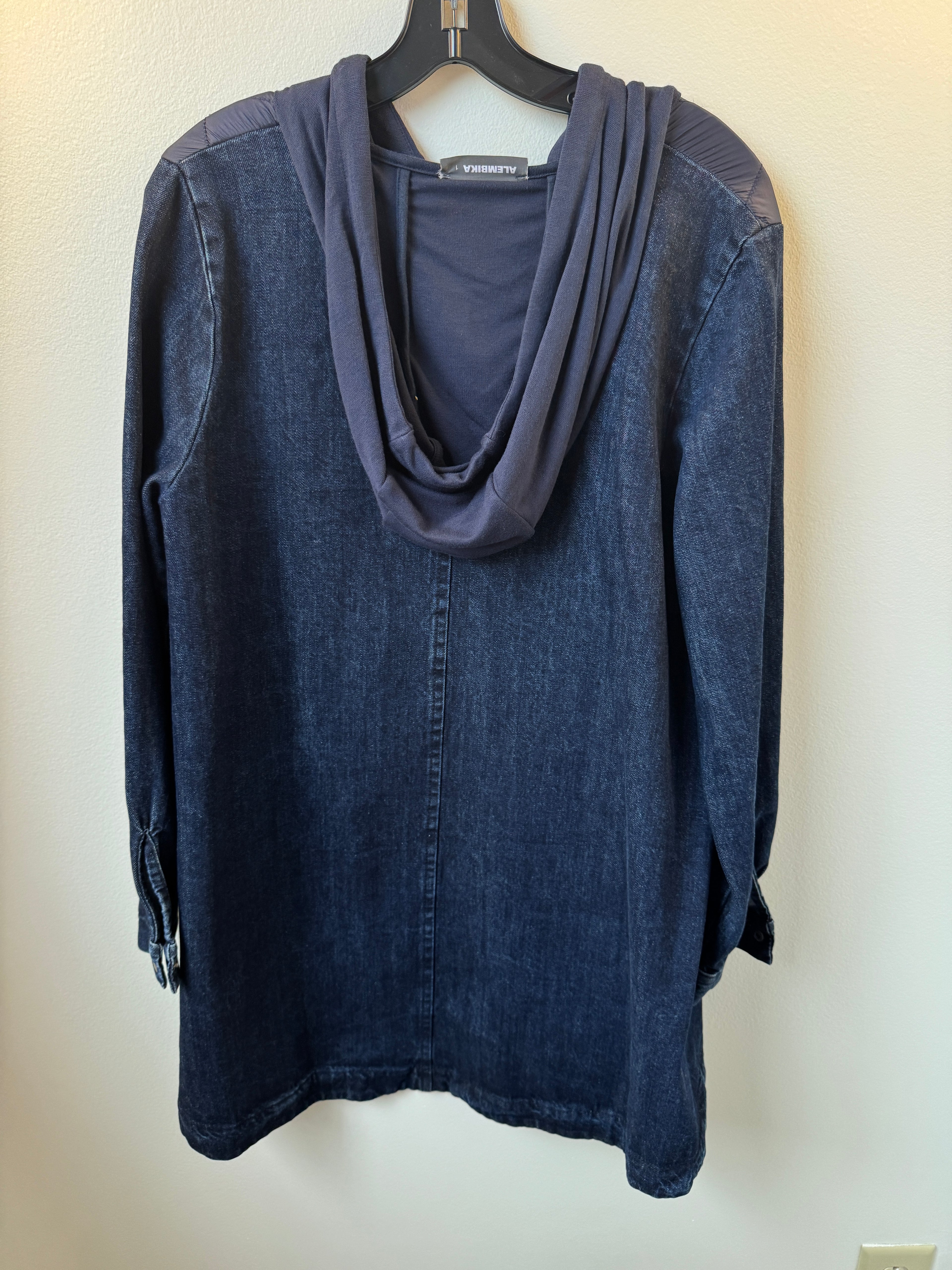 T2T Alembika Denim Zip Up Hoodie Size 1 (runs big)