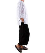 Cutloose Ruched Pant with Pockets in Black