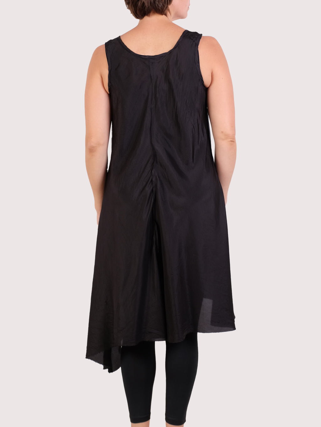 Robin Kaplan Silk Asymmetric Tunic in Black