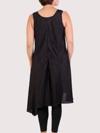 Robin Kaplan Silk Asymmetric Tunic in Black