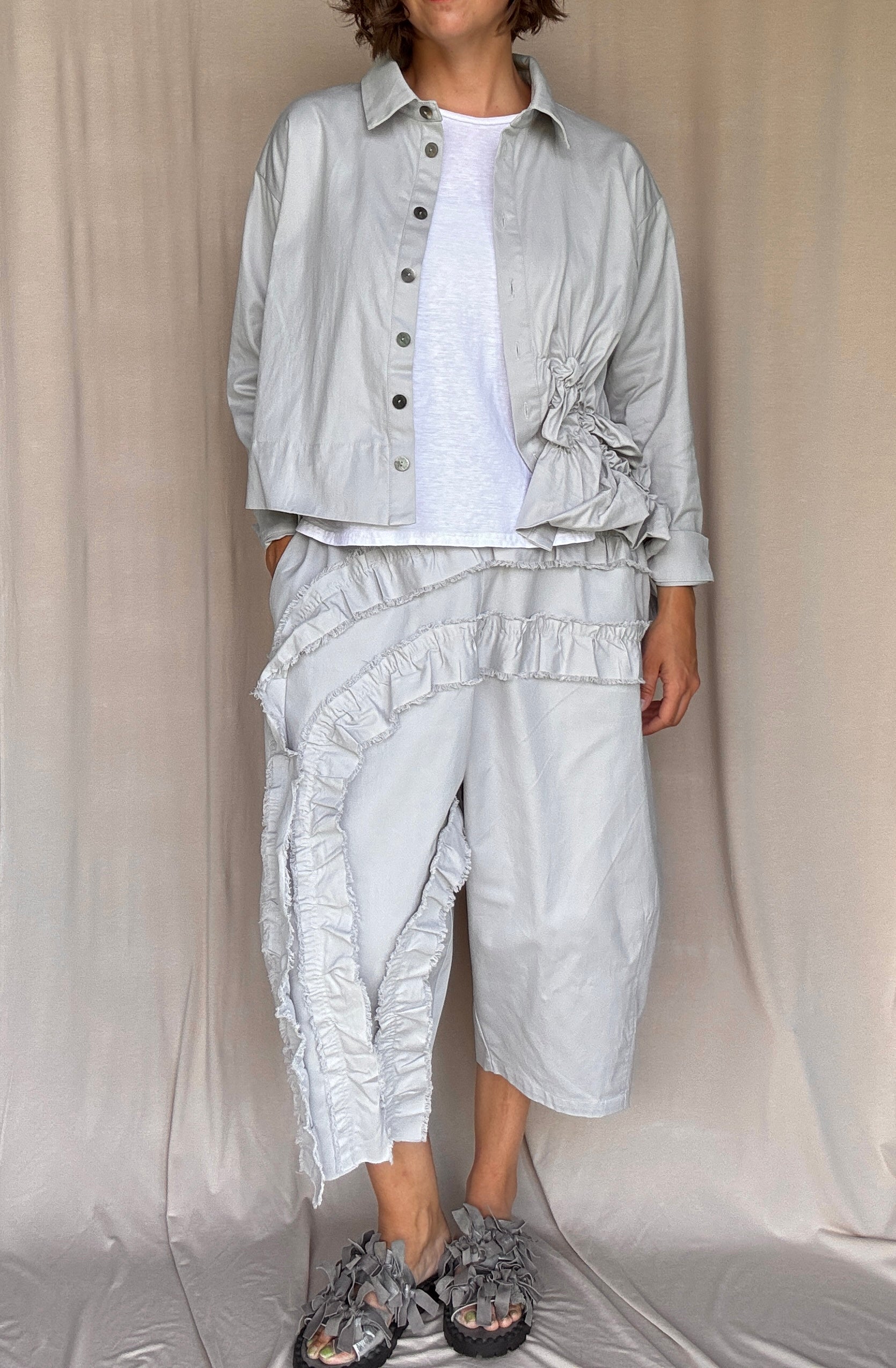 Moyuru Light Blue Cotton Twill Jacket