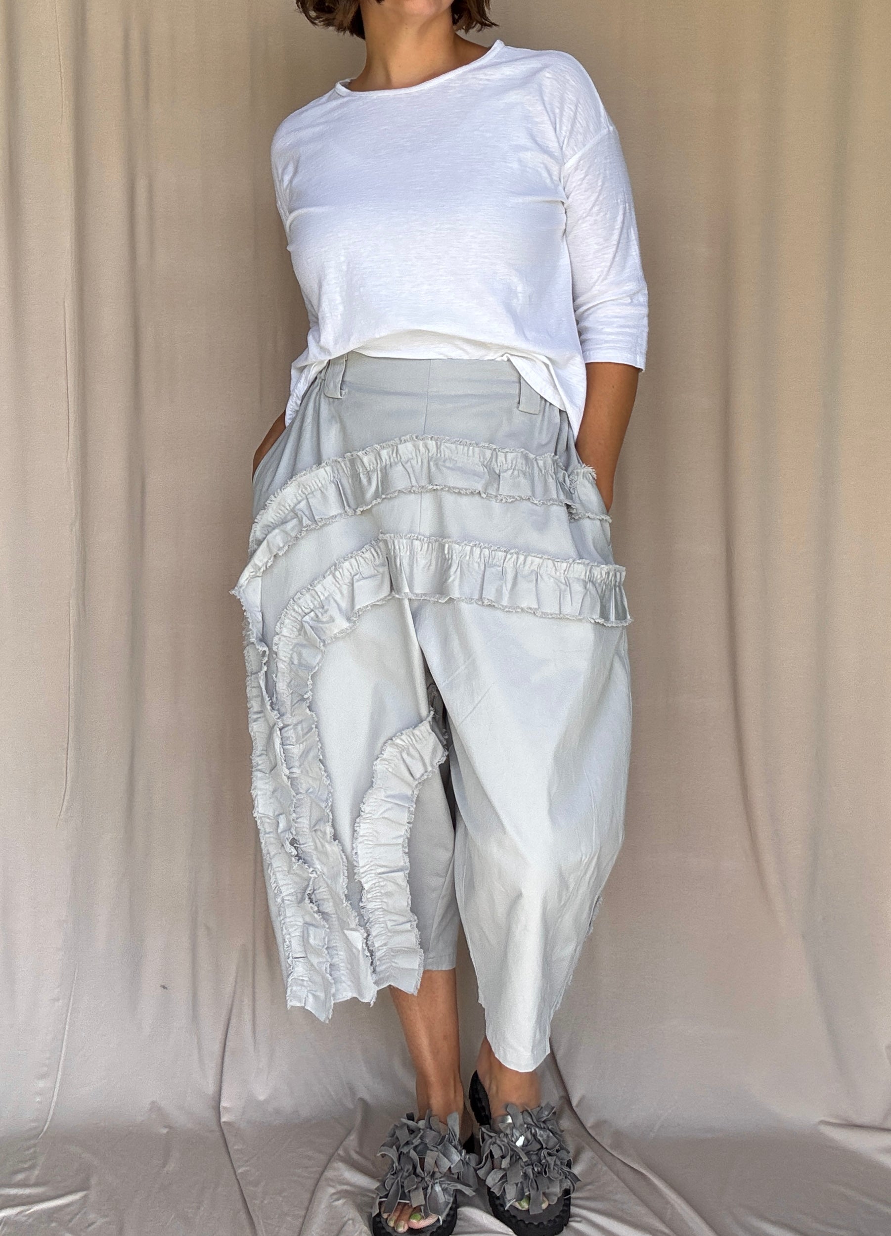 Moyuru Light Blue Cotton Twill Pants