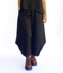  Gerties Off Center Pant in Black Twill