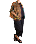 Mieko Mintz Vintage Silk Kantha Mini Poncho