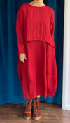Gerties Princess Dress in Red Zinc