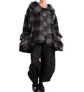 Dress To Kill Black Taupe Heavy Knit Iris Coat