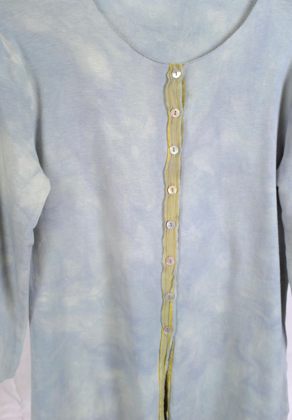 Robin Kaplan Italian Knit Cardigan in Blue/Green
