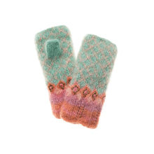  Turquoise Knit Handwarmer