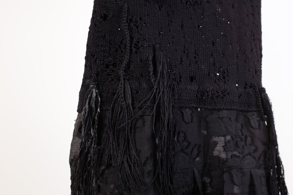 Serienumerica Dress With Knitted Top