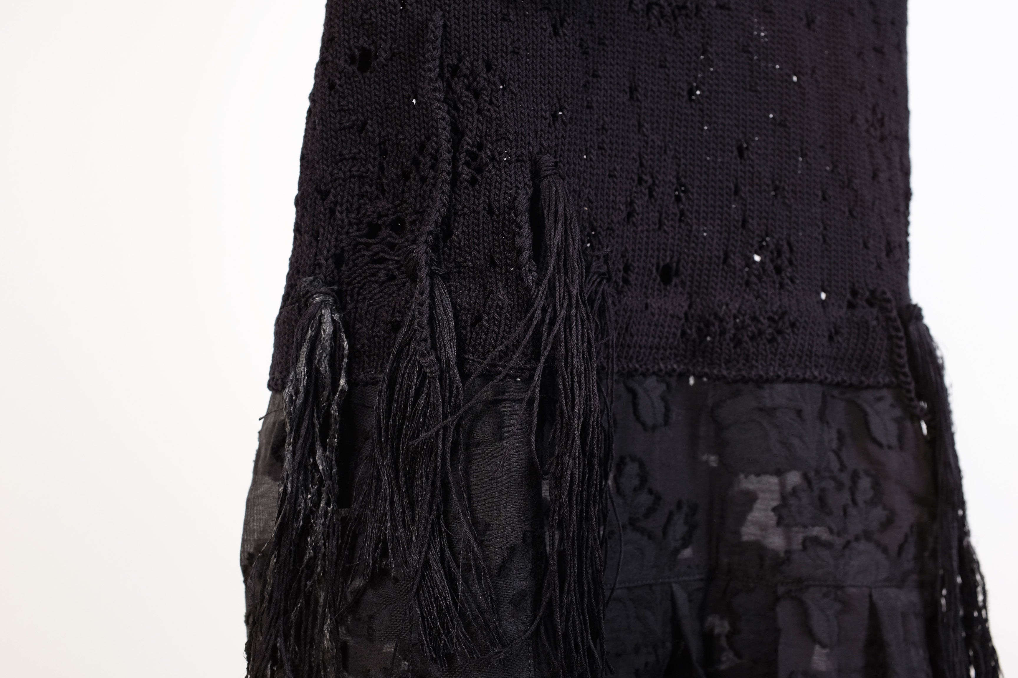 Serienumerica Dress With Knitted Top