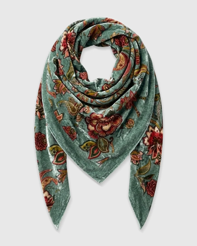 Alembika Modal Wool Scarf in Garden