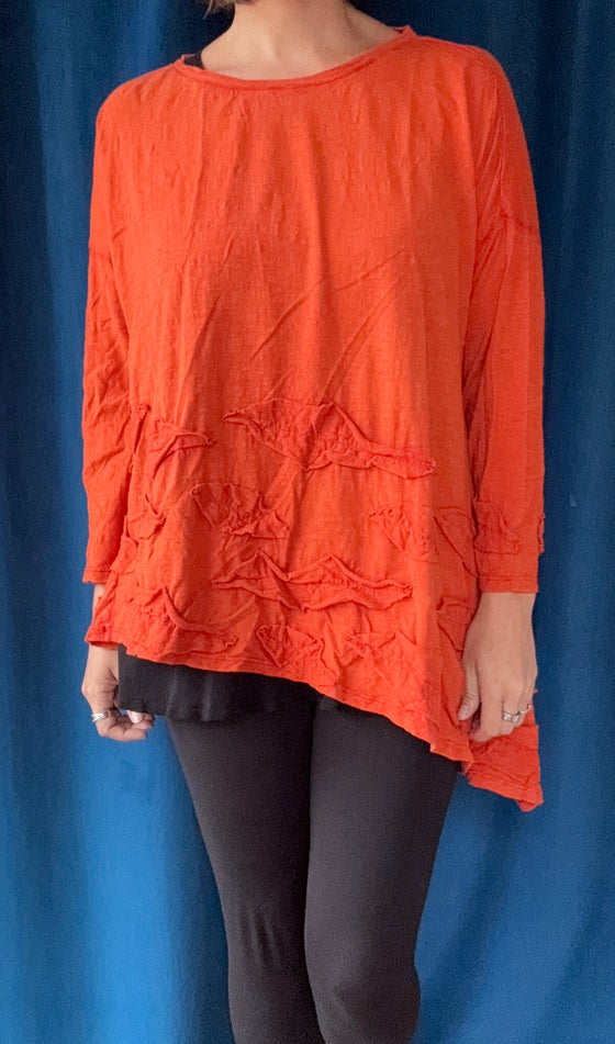 Krista Larson Autumn LS Tee in Spice