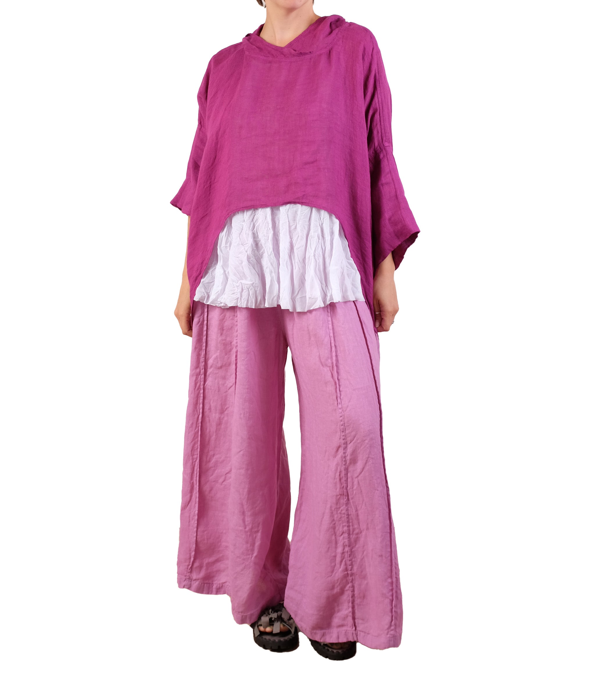 Bodil One Size Hooded Top in Orchid