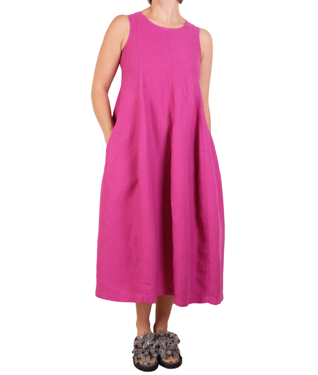 Gerties Gored Dress in Very Berry