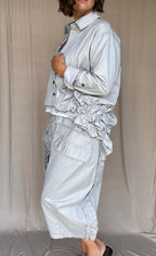 Moyuru Light Blue Cotton Twill Jacket