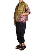 Mieko Mintz Vintage Silk Kantha Mini Poncho