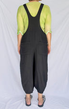 Cutloose Black Parachute Overall