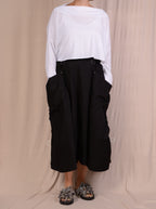 Moyuru Black Cotton Pants