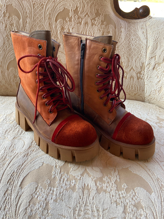Papucei Rolly Boot in Orange