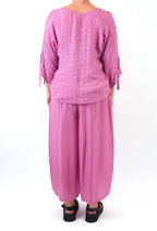 Grizas Pink Silk Blouse