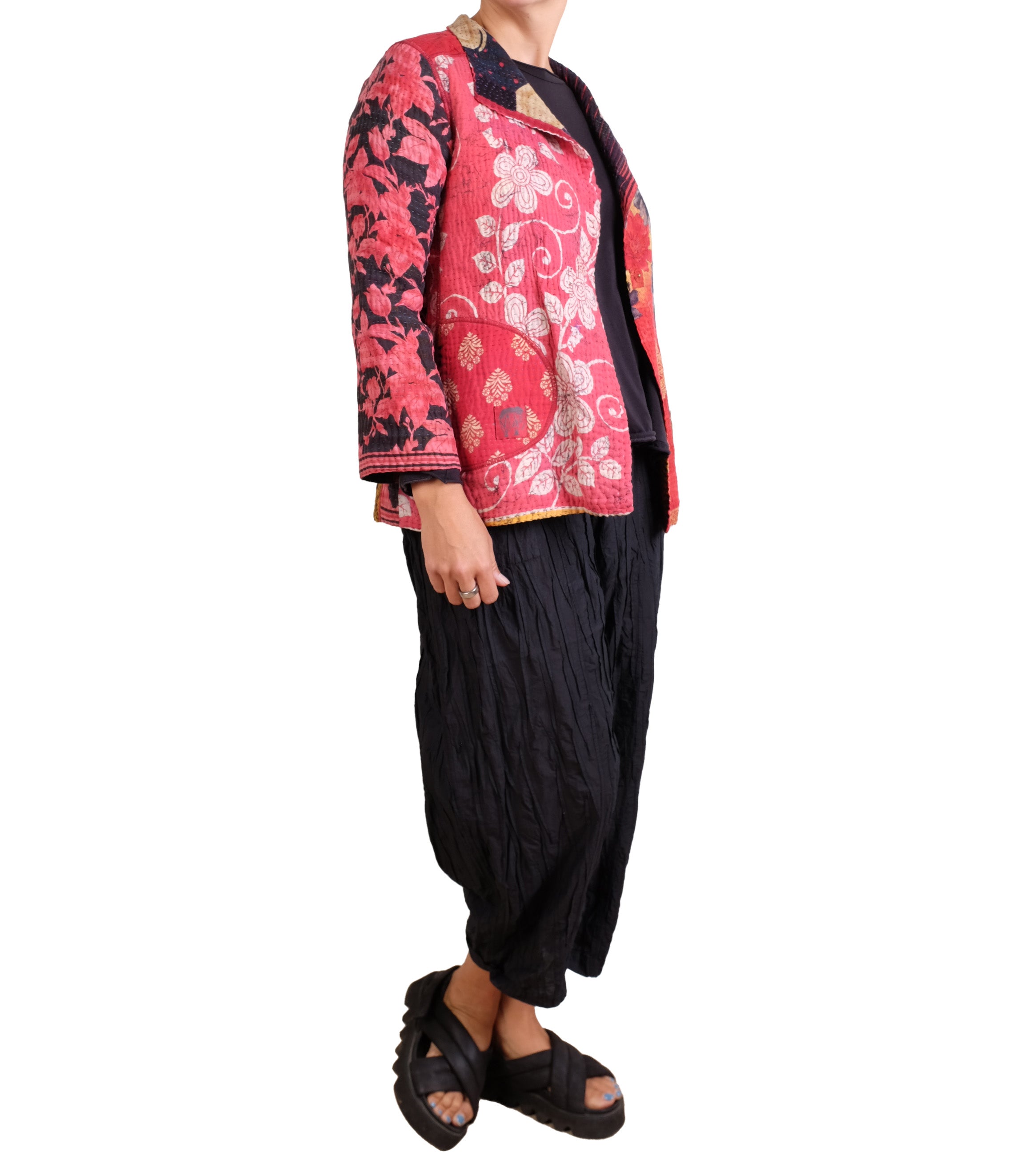 Mikeo Mintz Puzzle Kantha Short Jacket