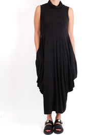  AmmA Black Heather Knit Sleeveless Dress