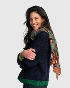 Alembika Modal Wool Scarf in Garden