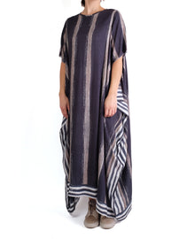  Loyko "Black Stripe" Dress in Print