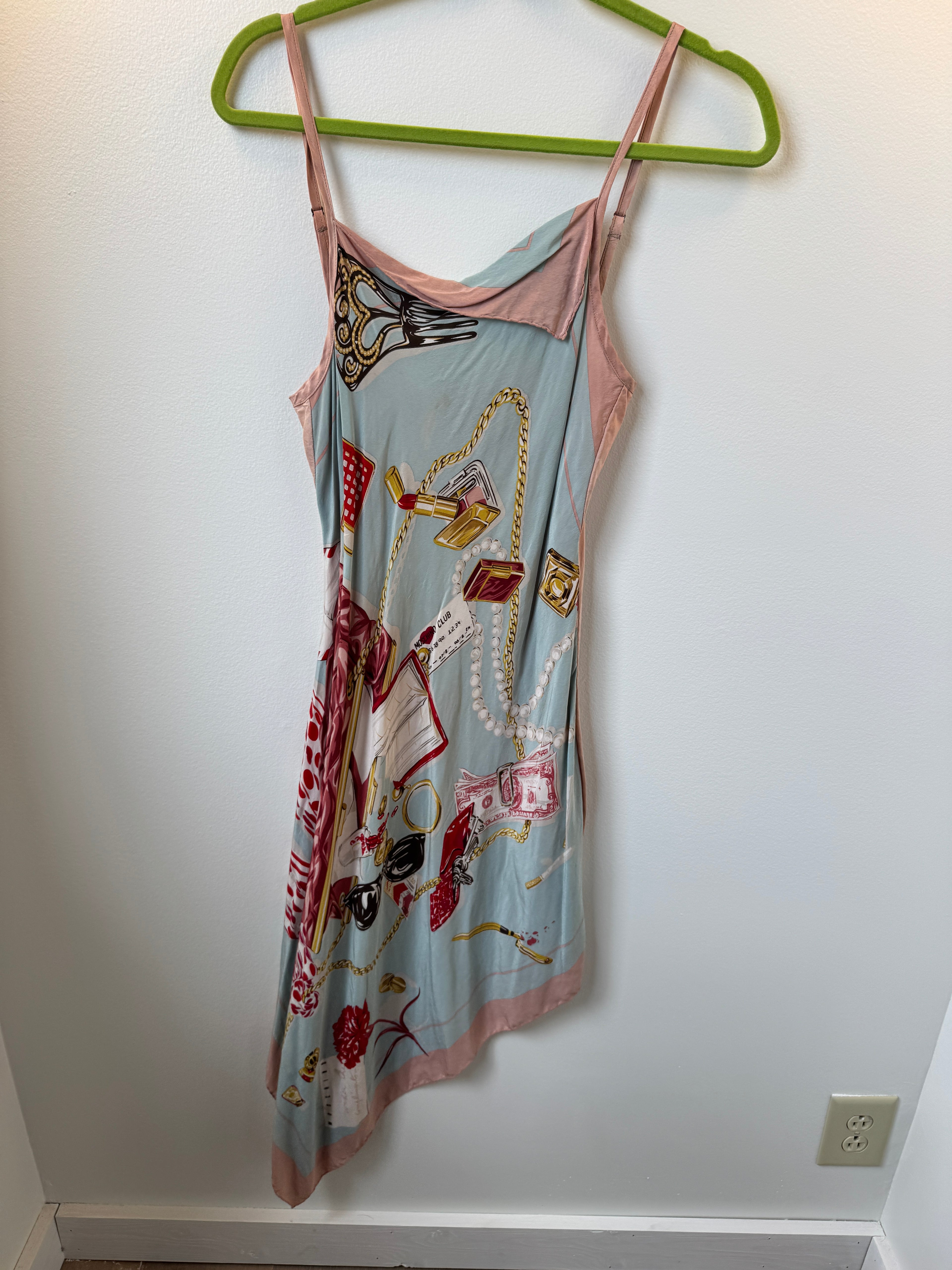 T2T Robin Kaplan Moschino Silk Scarf Dress (Fits like XS/S)