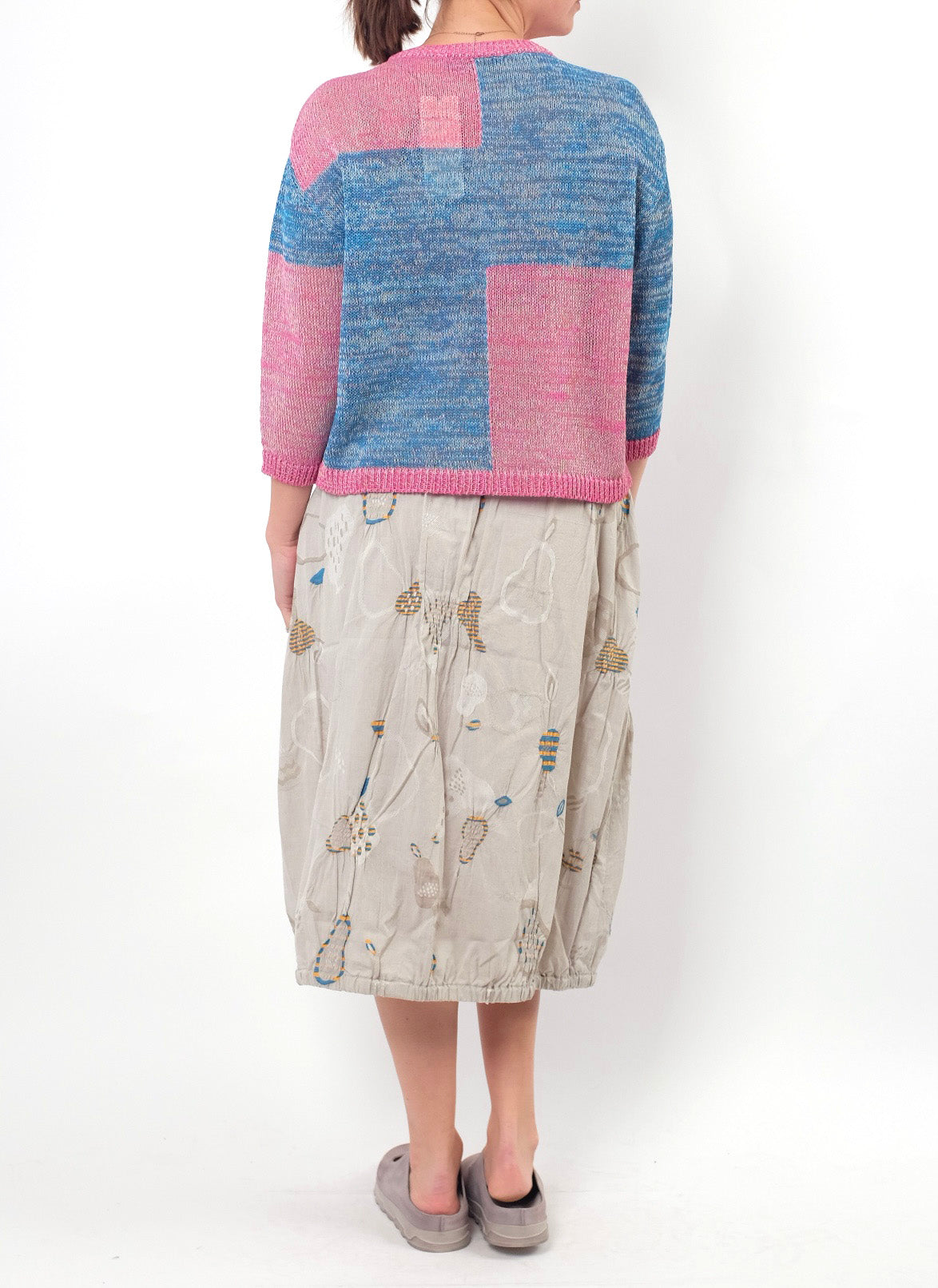 M. & Kyoko Beige Knit Skirt