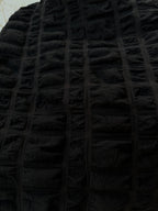 Dress To Kill Black Pucker L/S 2 Pocket Criss Cross Cowl Pullover