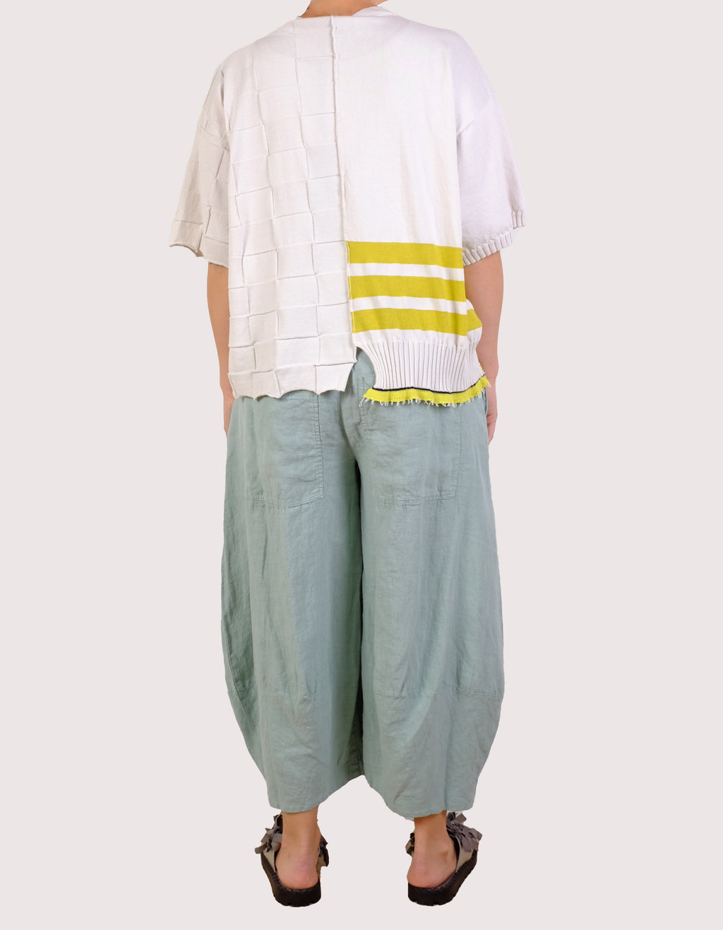 Serienumerica Asymmetric Sweater in Yellowmilk