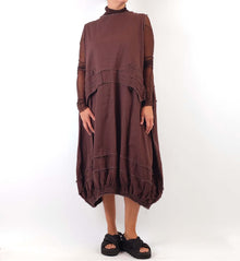  Loyko Brick Dress in Brown