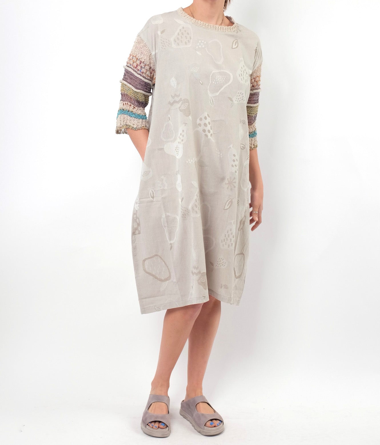 M. & Kyoko Beige Knit Dress