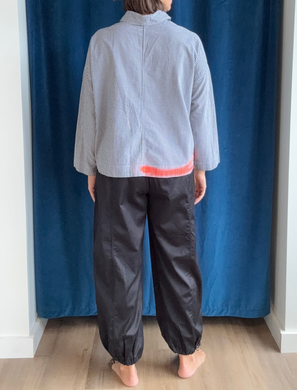 Paper Temples Lo Top in Gingham Spray