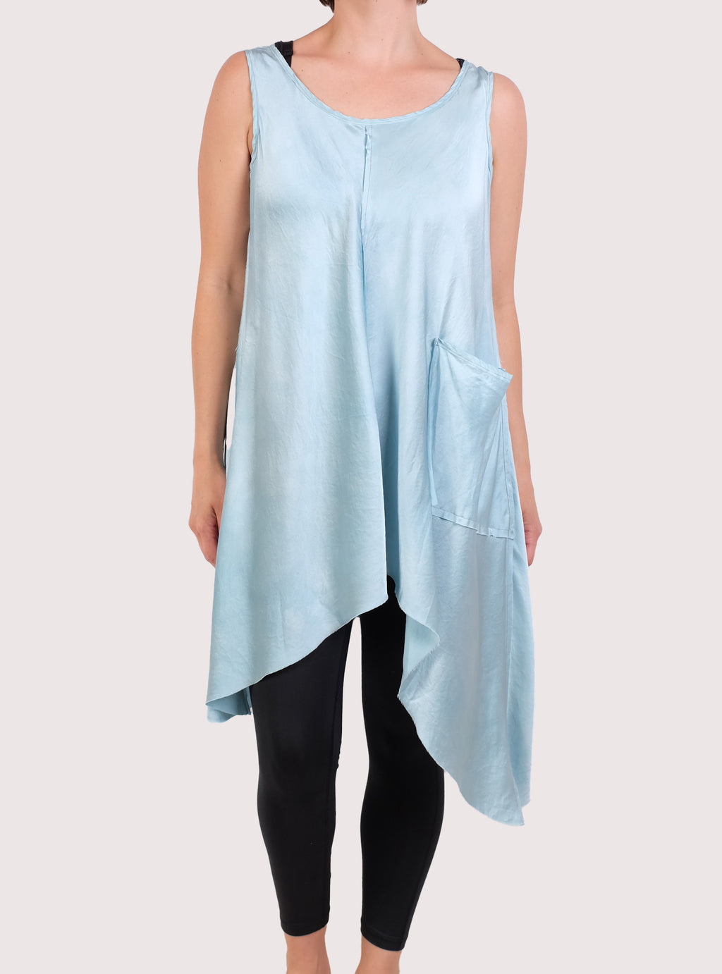 Robin Kaplan Charmeuse Asymmetric Tunic (Multiple Colors)