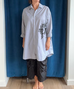 Paper Temples LC Tunic in Black Stripe/Chandelier