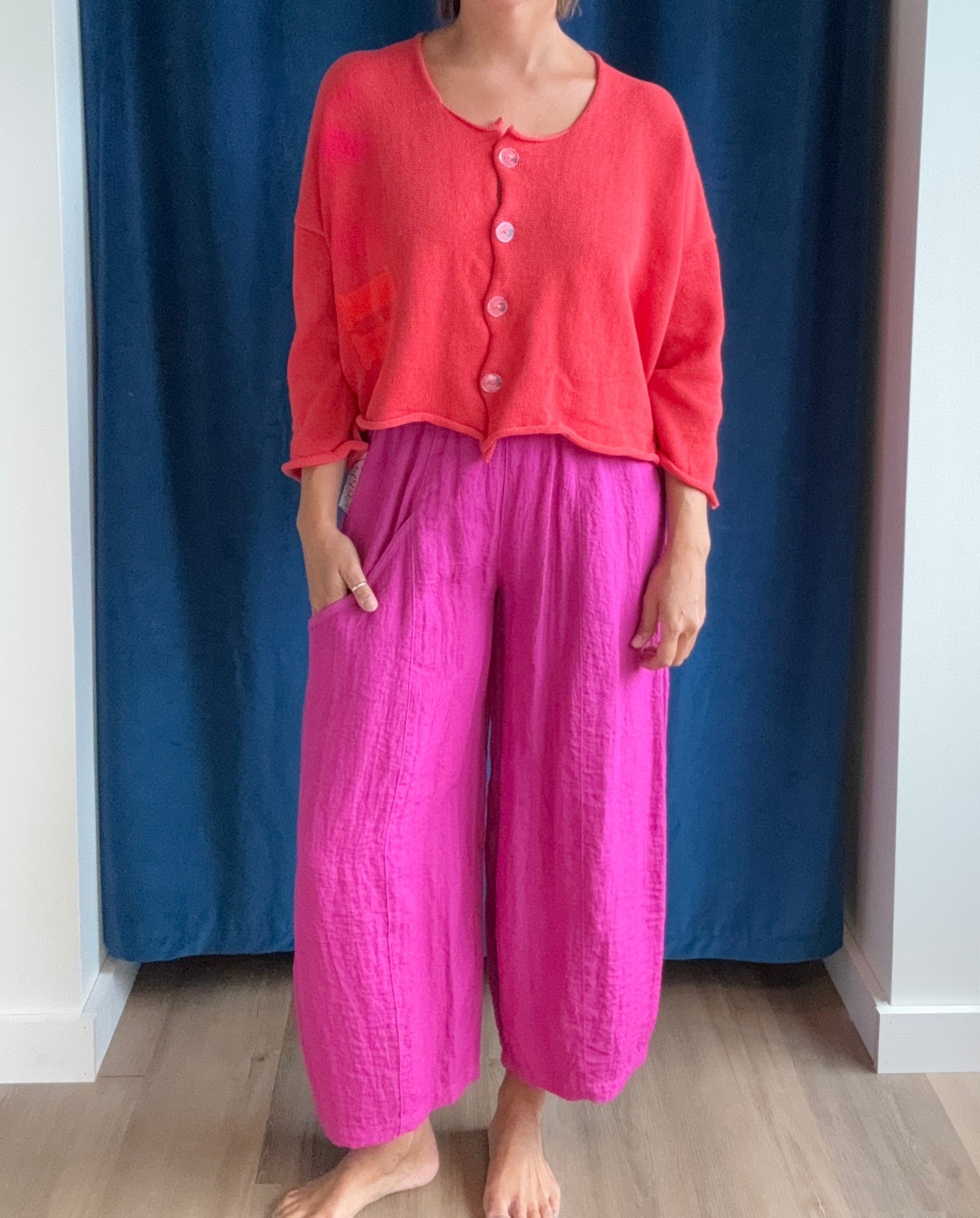 Paper Temples Nelson Cardy in Coral
