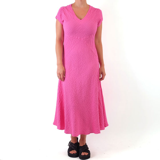 Luna Luz French Quarter Dress in Hot Pink