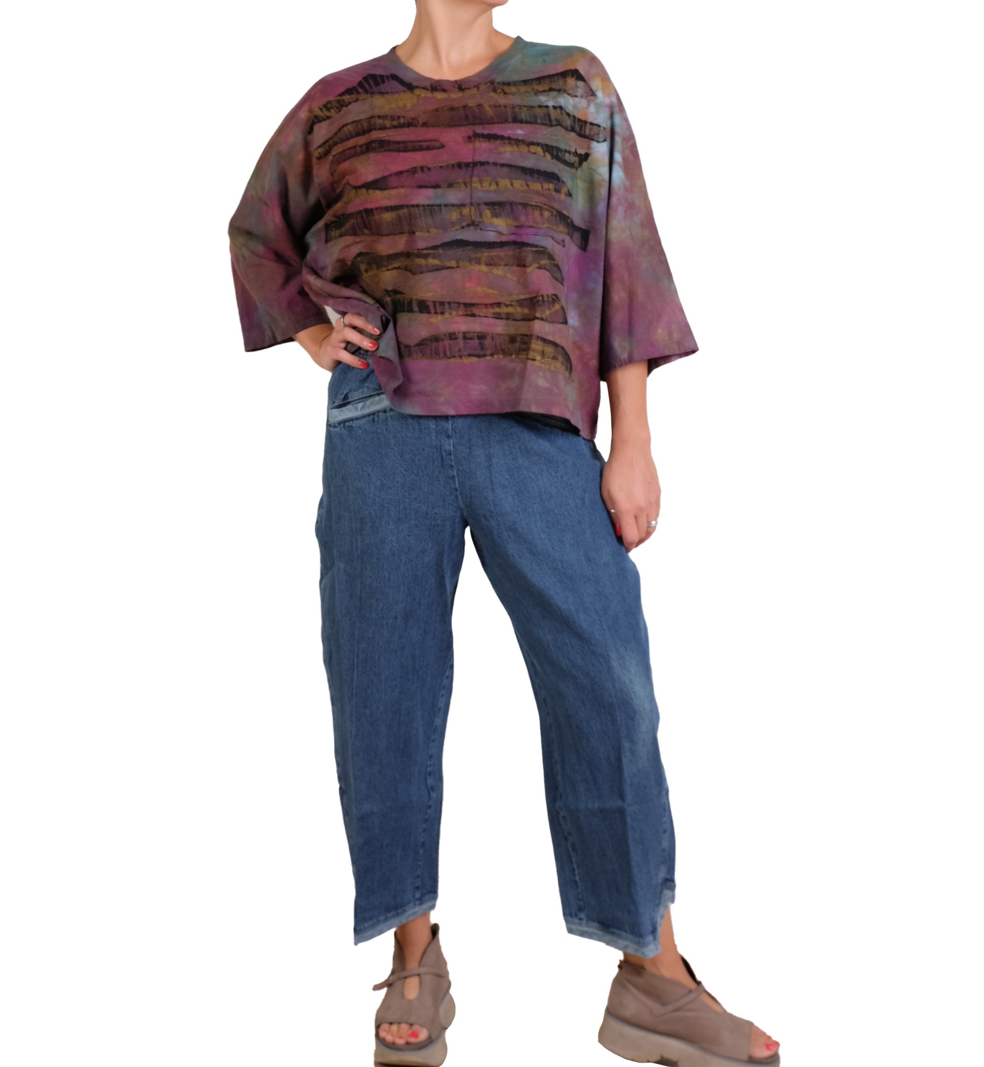 Cynthia Ashby Reid Tee with Graphic in Essence
