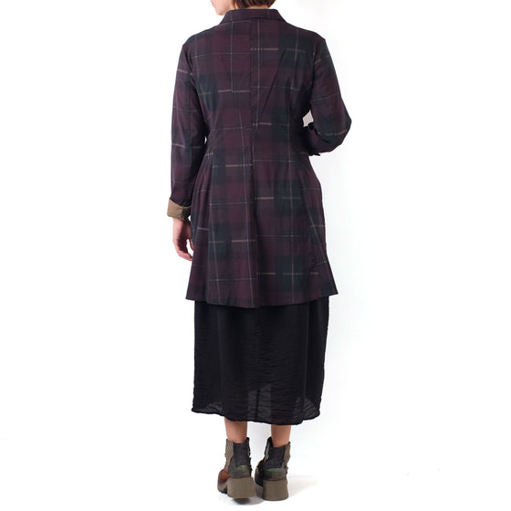 Rundholz Black Label Merlot Check Coat