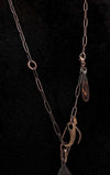 Debe Dohrer Long Lariat with Amber Crystal